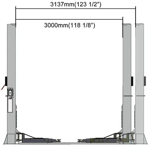 HD TWO POST LIFT | BASE PLATE | 12,000LB | SKU: QL12KB