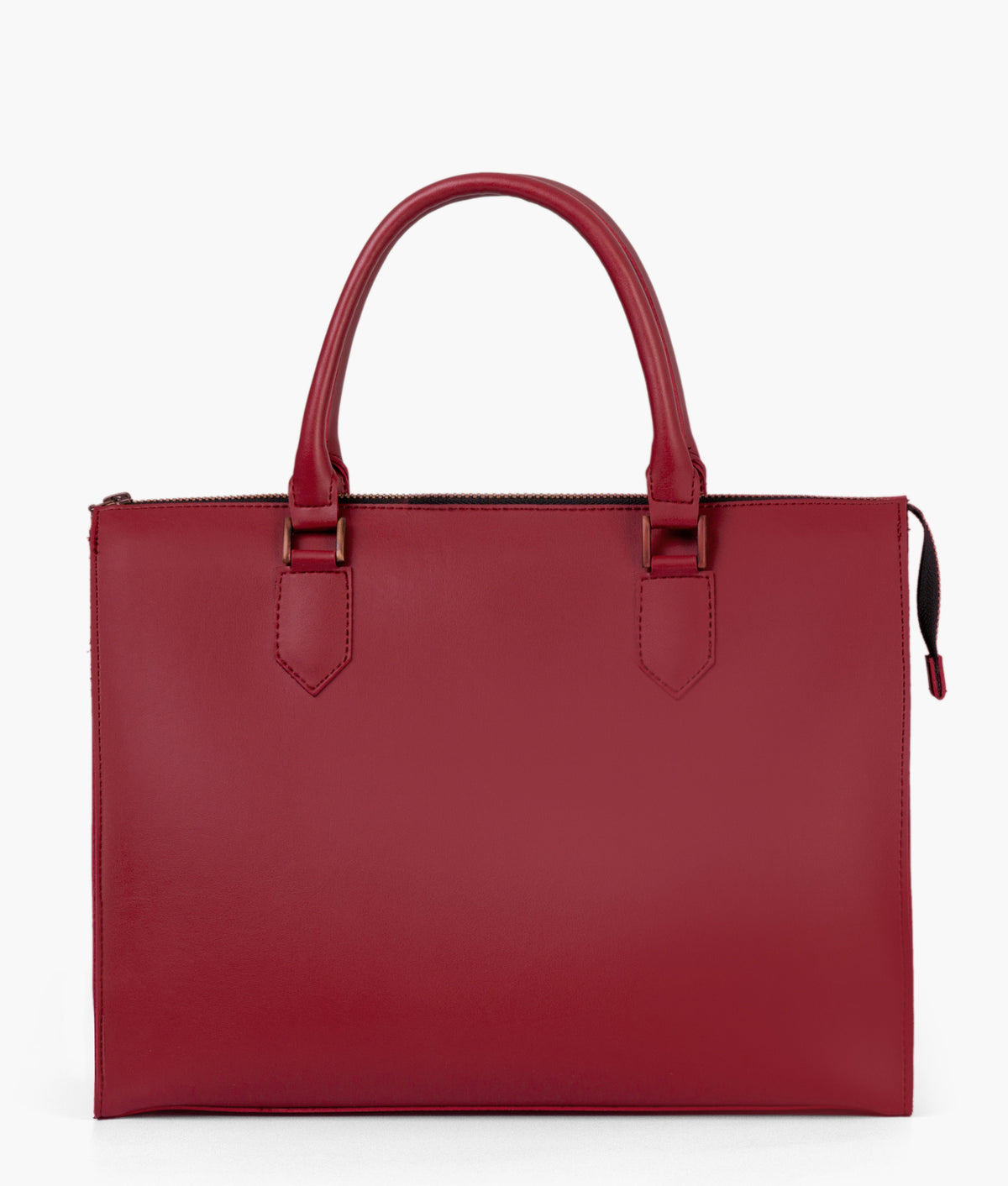 Red color workplace handbag