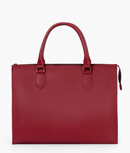 Red color workplace handbag