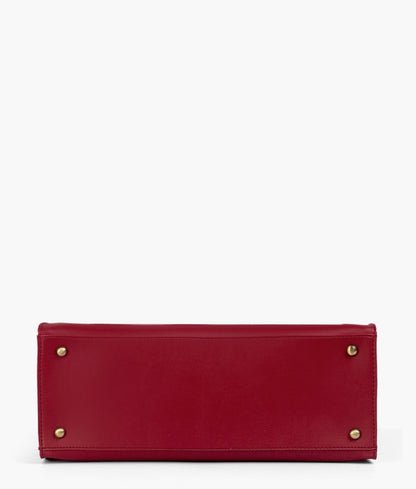 Red color workplace handbag