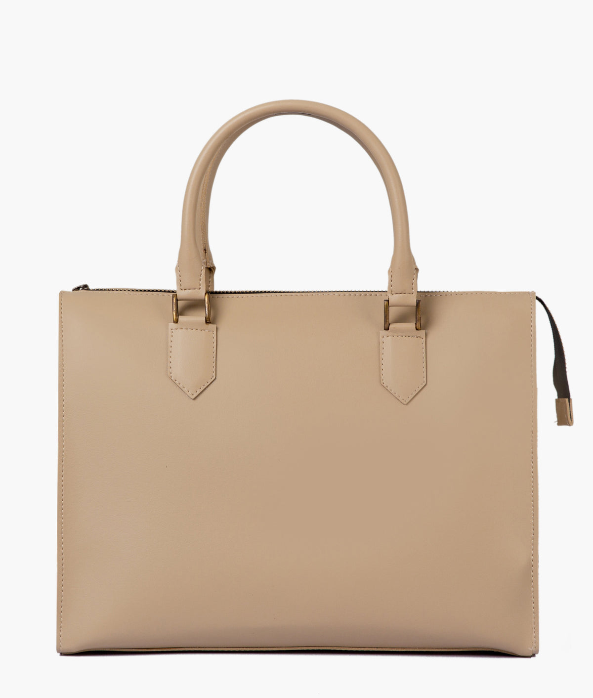Off-white workplace handbag for women