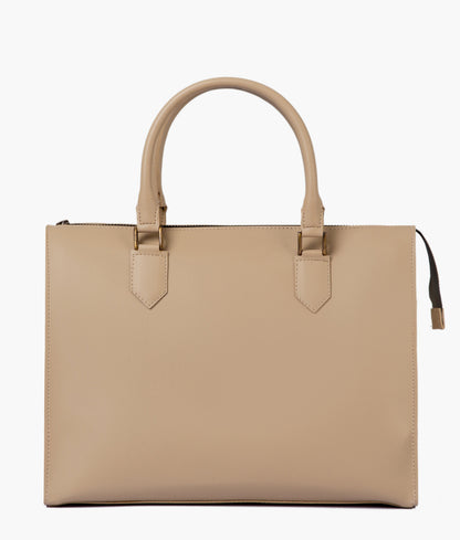 Off-white workplace handbag for women