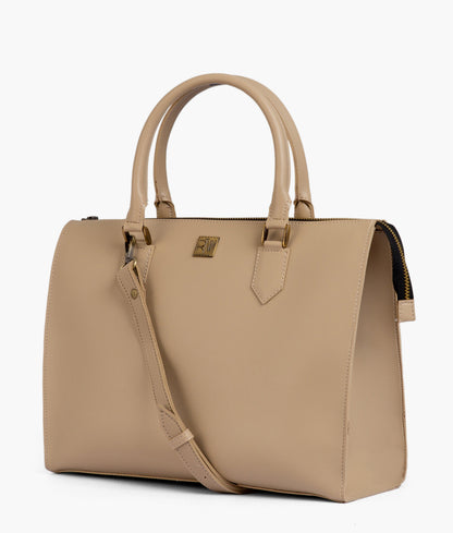 Off-white workplace handbag for women