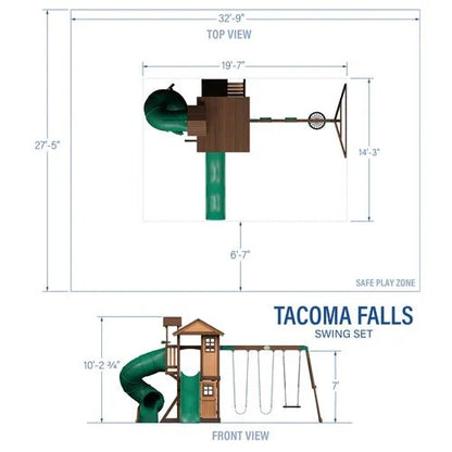 Backyard Discovery Tacoma Falls Swing Set