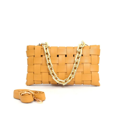 Yellow shoulder bag