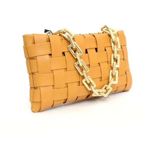 Yellow shoulder bag