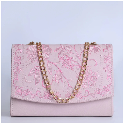 Pink crossbody bag