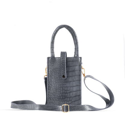 BLISS GREY – Elegant Everyday Faux Leather Handbag