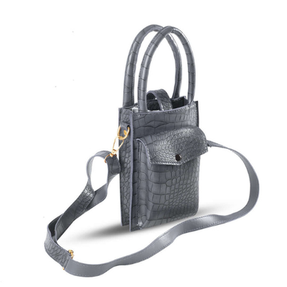 BLISS GREY – Elegant Everyday Faux Leather Handbag