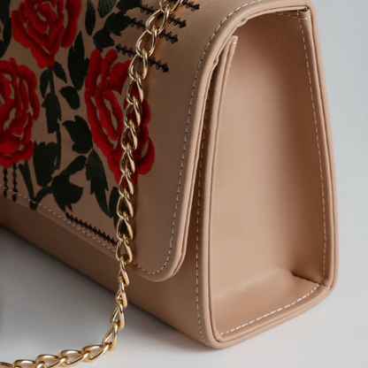 Beige shoulderbag