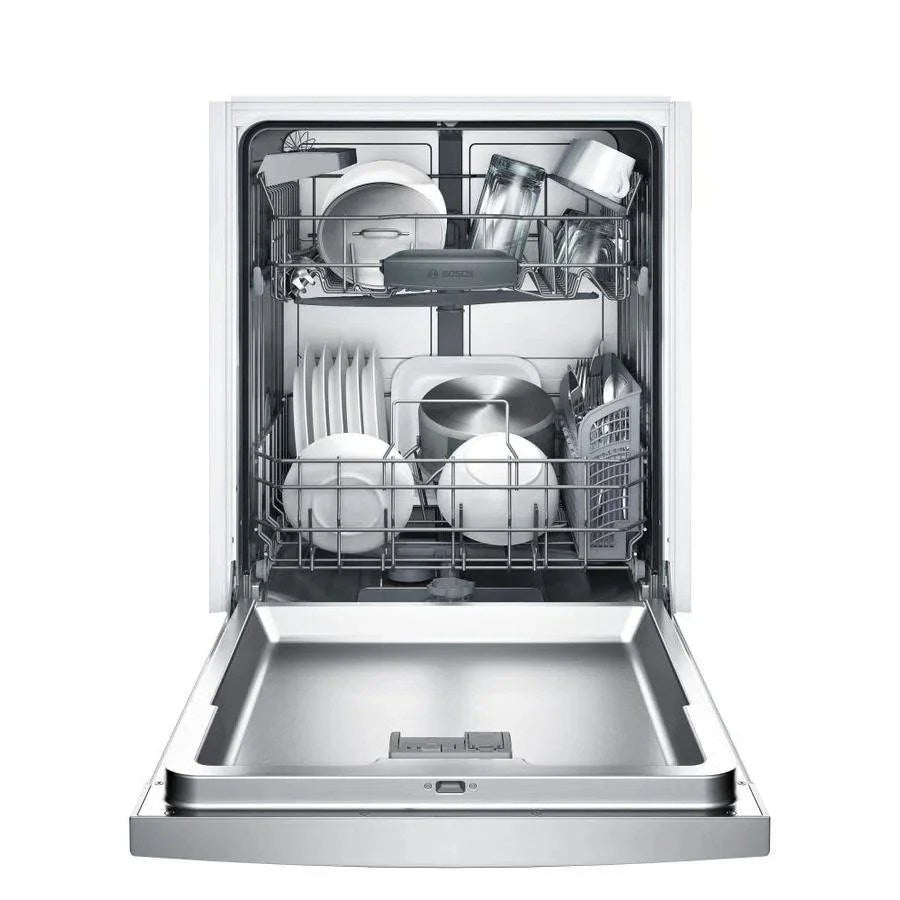Bosch 100 Series PureDry 50-Decibel Front Control 24-in Built-In Dishwashers (Fingerprint-Resistant Stainless Steel) ENERGY STAR