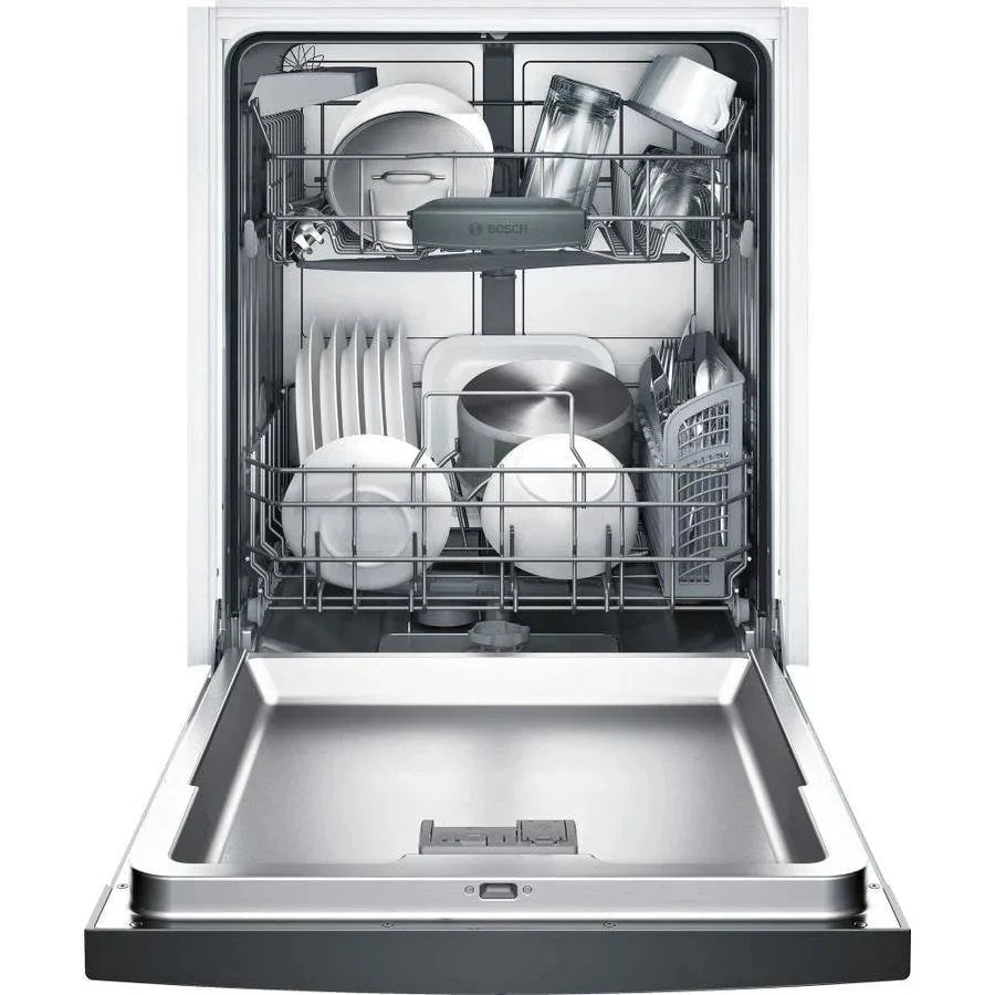 Bosch 100 Series PureDry 50-Decibel Front Control 24-in Built-In Dishwashers (Fingerprint-Resistant Stainless Steel) ENERGY STAR