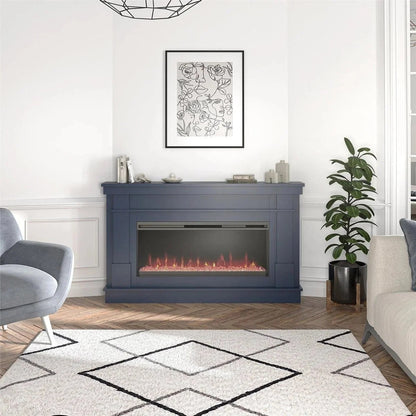 Novogratz Waverly Wide Mantel Electric Fireplaces.