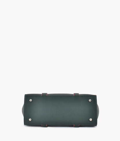 Army green color carry-all satchel bag