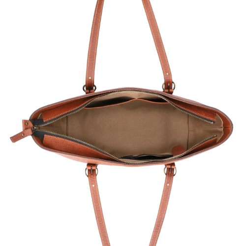 Rustic Elegance Leather Tote
