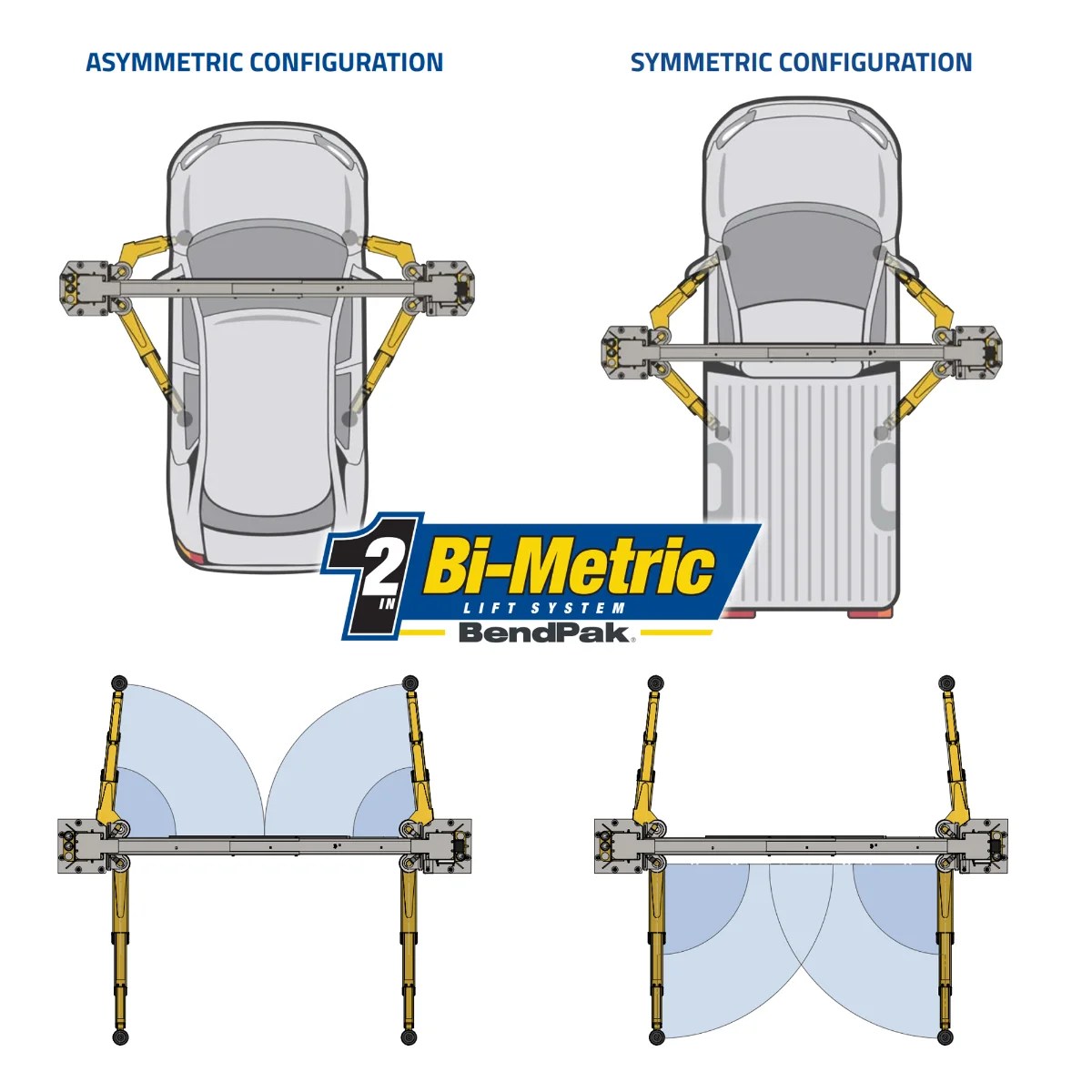 BendPak 10AP-168 Two Post Car Lift – 10,000-Lb Capacity – 168″ Extended Height