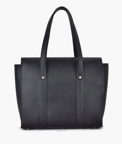 Black carry-all satchel bag  for women