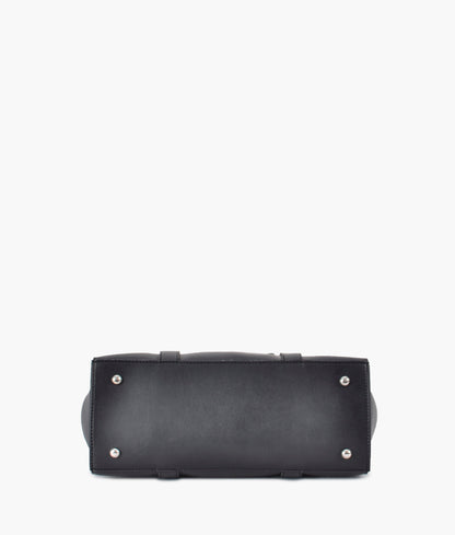Black carry-all satchel bag  for women