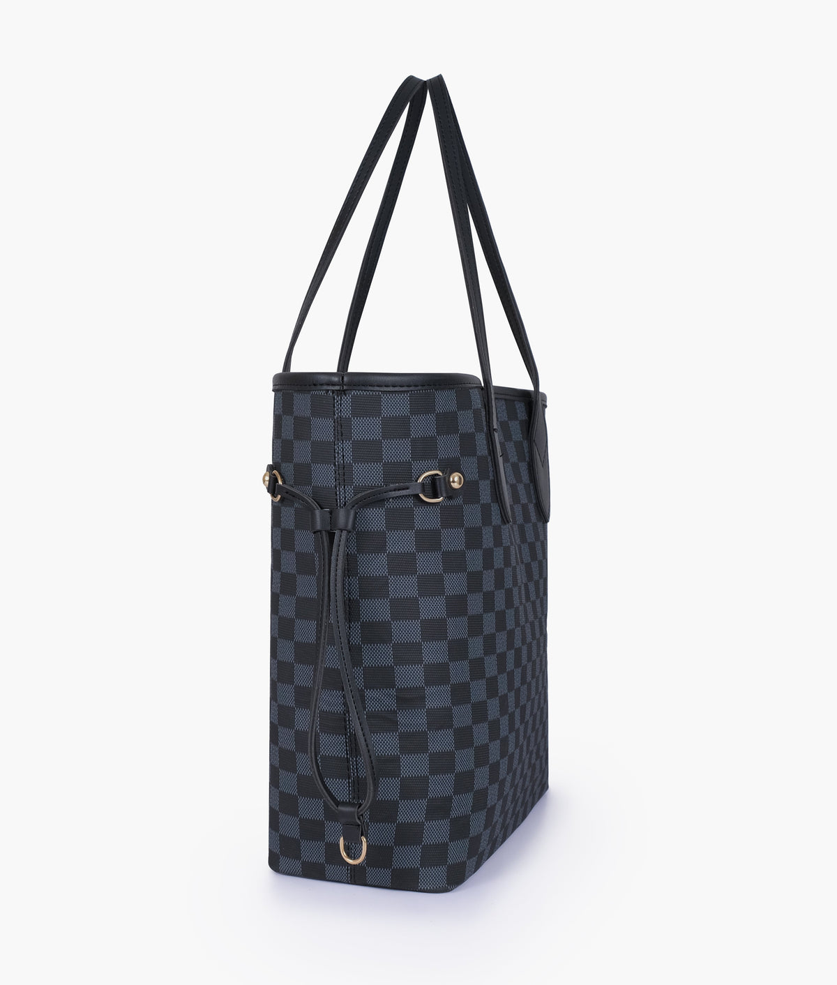 Black checkered neverfull  bag
