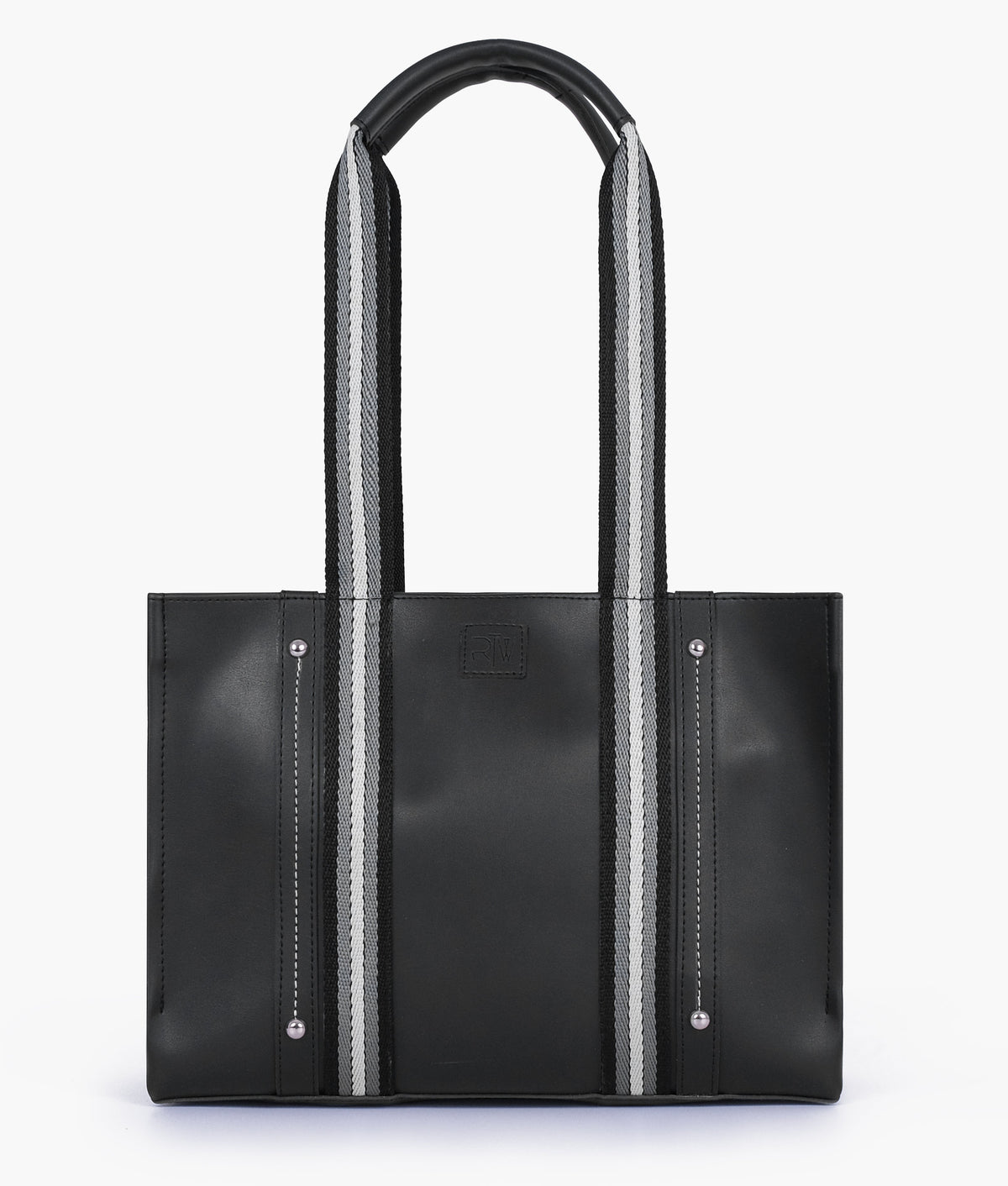 Black long strap tote bag for women