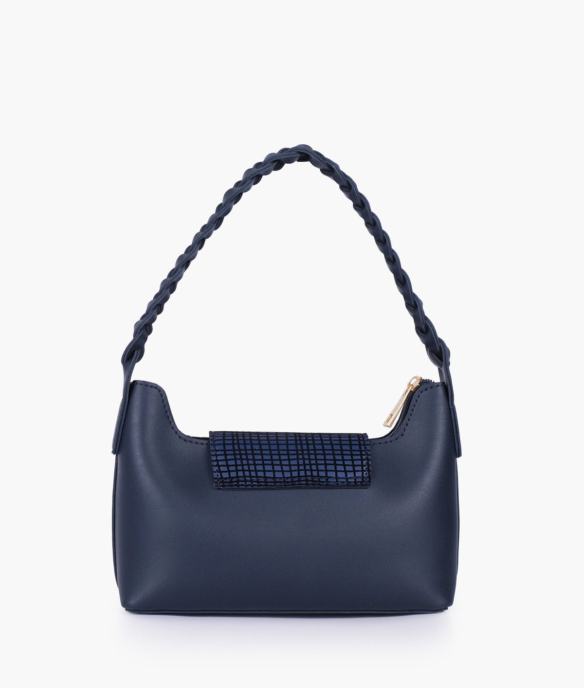 Blue color  purse with braided strap