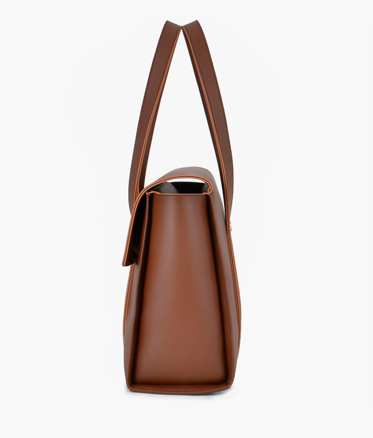 Brown carry-all satchel bag for women
