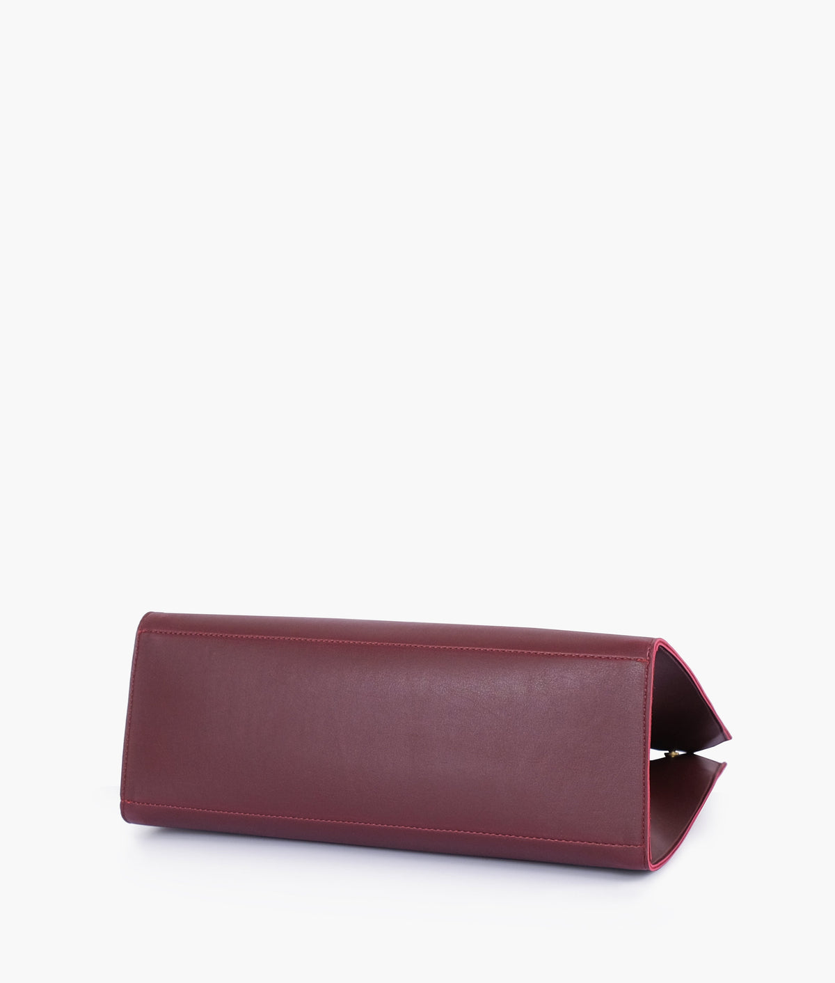 Burgundy signature tote handbag
