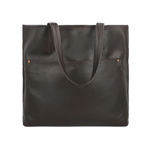 Classic Espresso Leather Tote