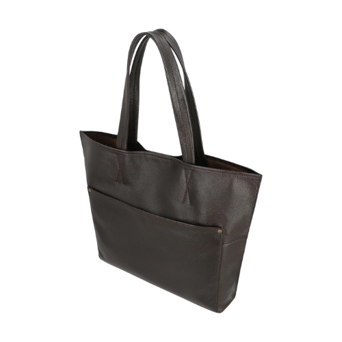 Classic Espresso Leather Tote