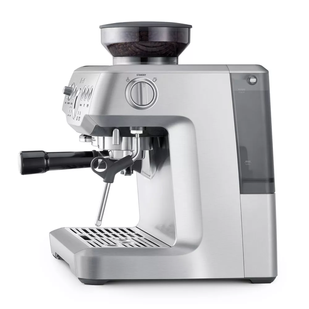 Breville Stainless Steel Barista Express Espresso Machine Light Silver BES870XL: 15 Bars Pressure, Milk Frother, Grinder image 2