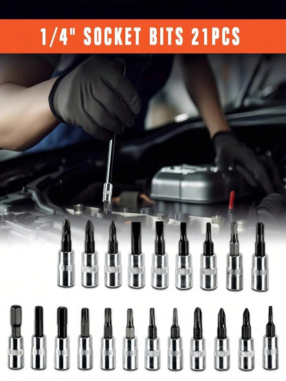Part-driven Socket Claw Ratchet Wrench Tool Set, With Drill Socket Set Metric