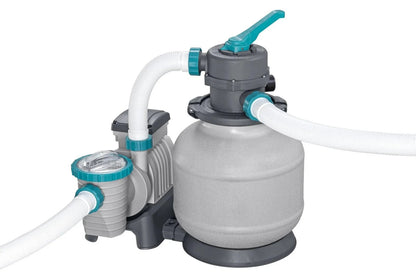 Bestway APX 365 22’x52″ Round Above Ground Swimming Pool Set with Pump and Ladder
