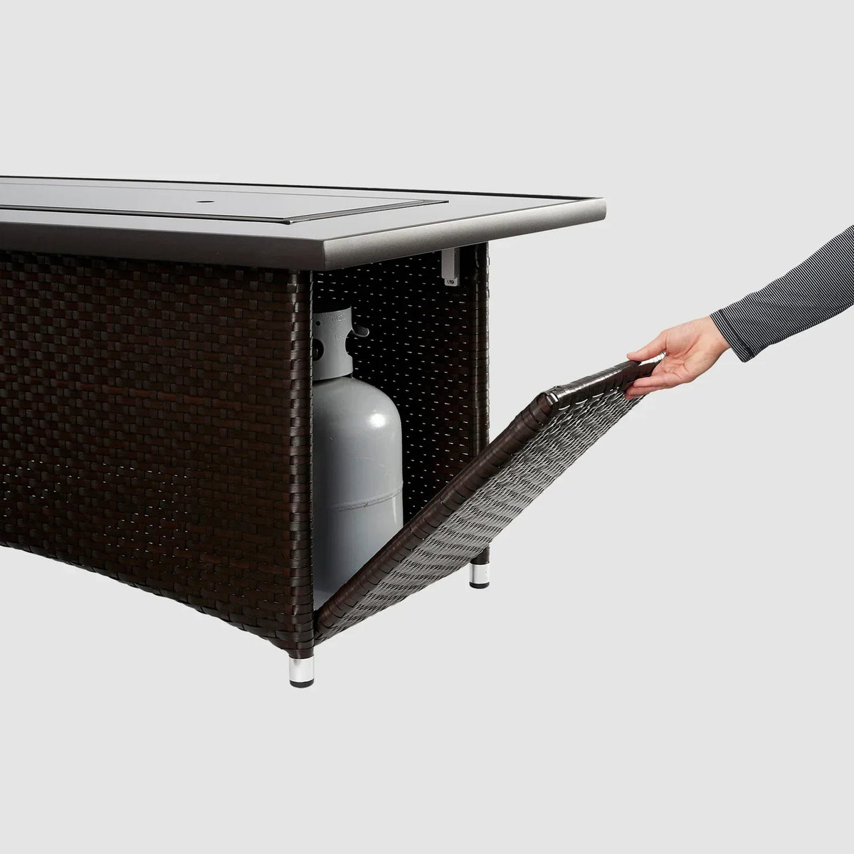 Montego Linear Gas Fire Pit Table image 4
