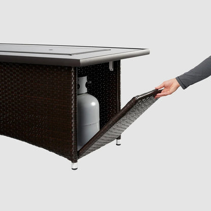 Montego Linear Gas Fire Pit Table image 4