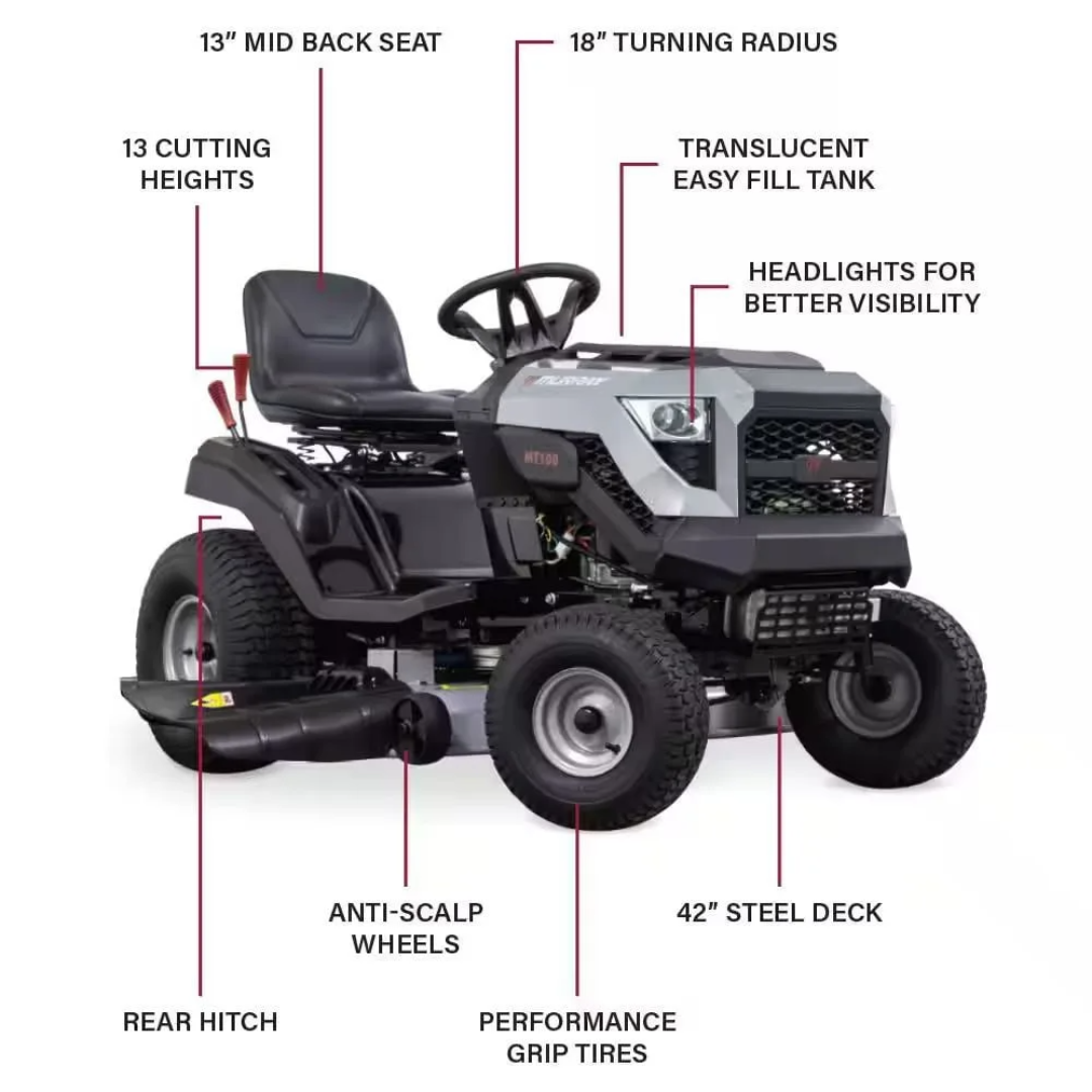 Murray MT100 42 in. 13.5 HP 500cc E1350 Series Briggs and Stratton Engine 6-Speed image 1