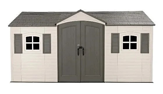 Lifetime Legacy 15×8 Plastic Storage Shed Kit w/ Floors