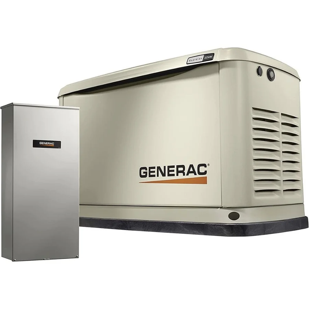 Generac 7043 22kW Air Cooled Guardian Series Home Standby Generator with 200-Amp Transfer Switch image 0