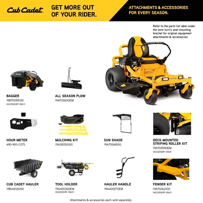 Cub Cadet Ultima ZT1 50 in. Fabricated Deck 23HP V-Twin Kawasaki FR Series Zero-Turn Mower