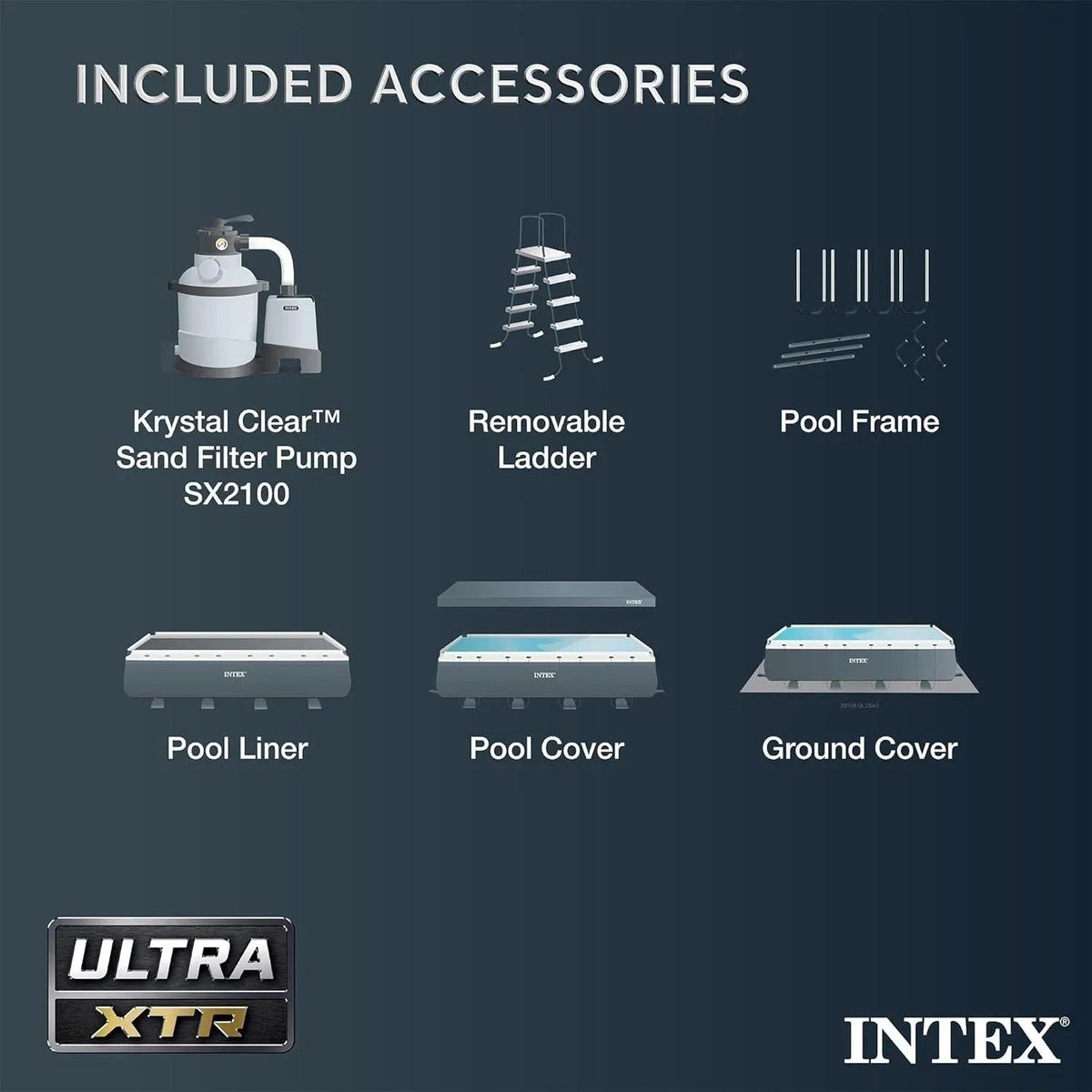 Intex Ultra XTR Rectangular Swimming Pool Set with Pumps