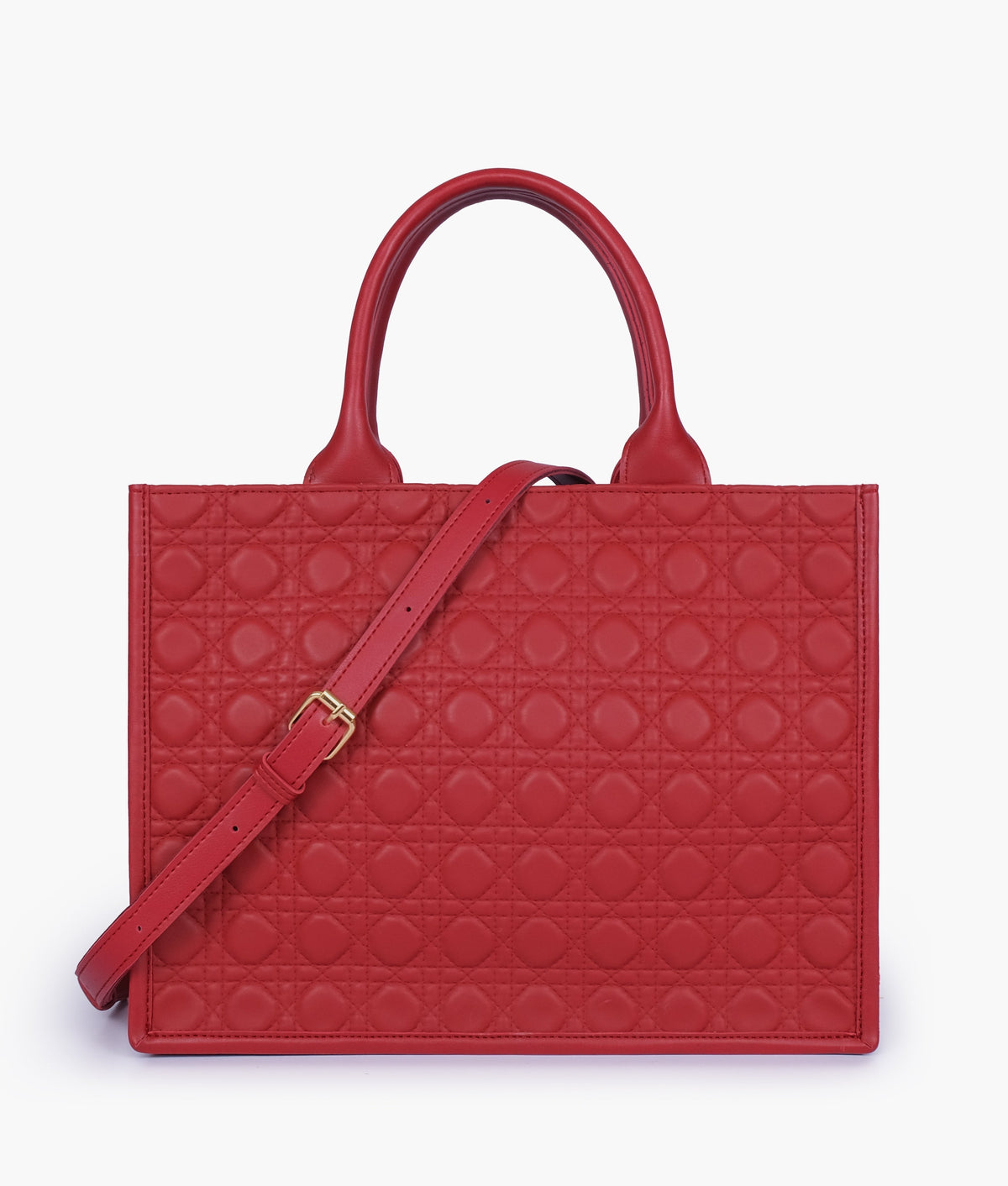 Red box tote bag