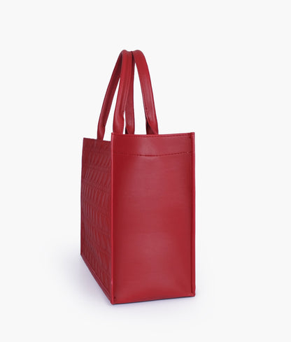 Red box tote bag