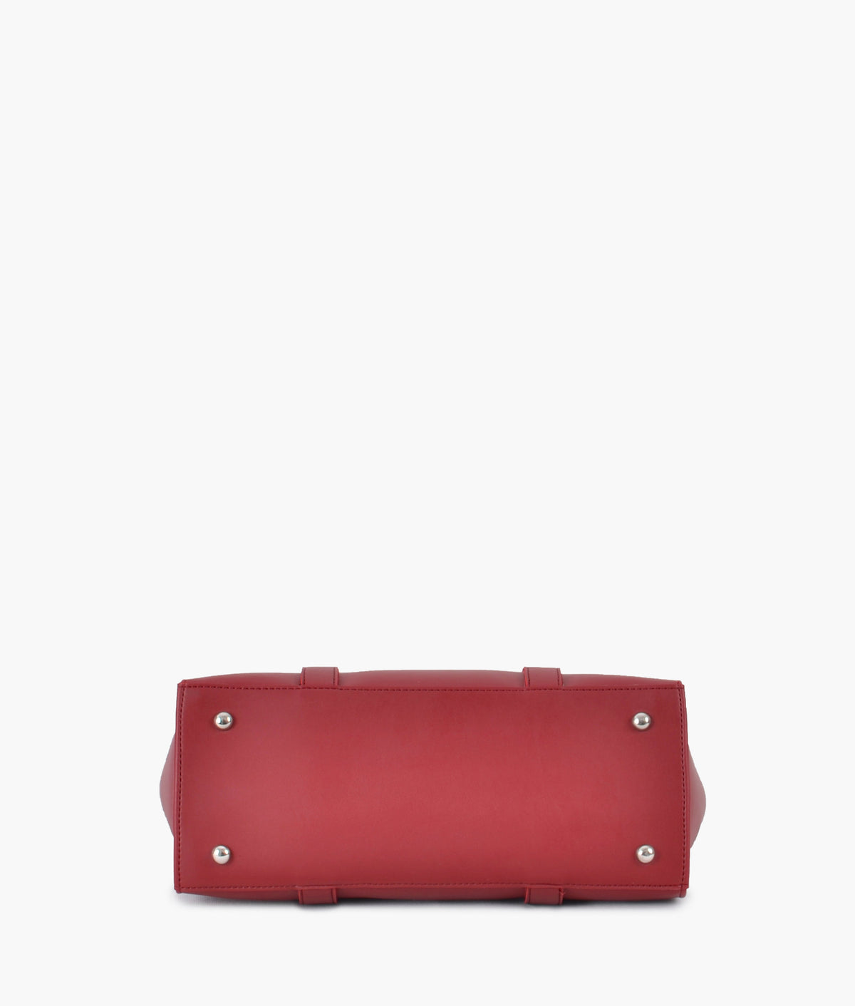 Red color carry-all satchel bag