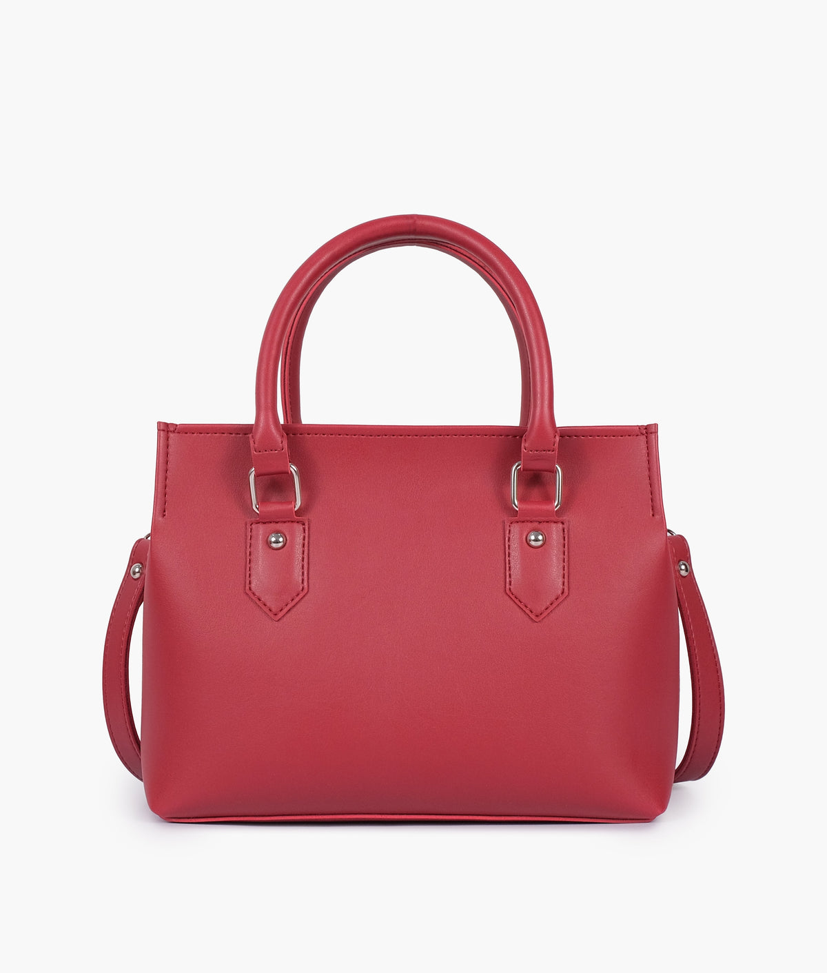 Red color small satchel bag