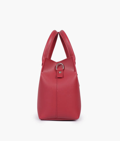 Red color small satchel bag