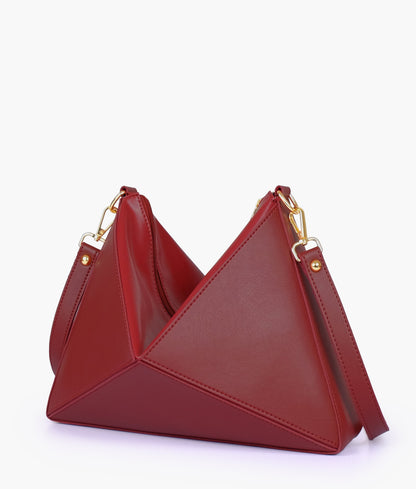 Red color triangle flex bag