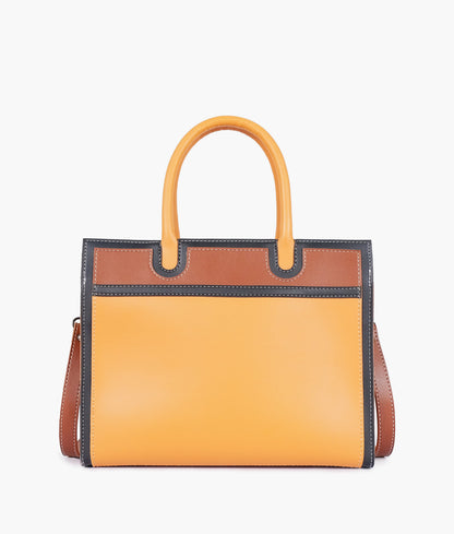 Mustard color vintage handbag