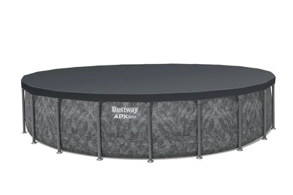 Bestway APX 365 22’x52″ Round Above Ground Swimming Pool Set with Pump and Ladder