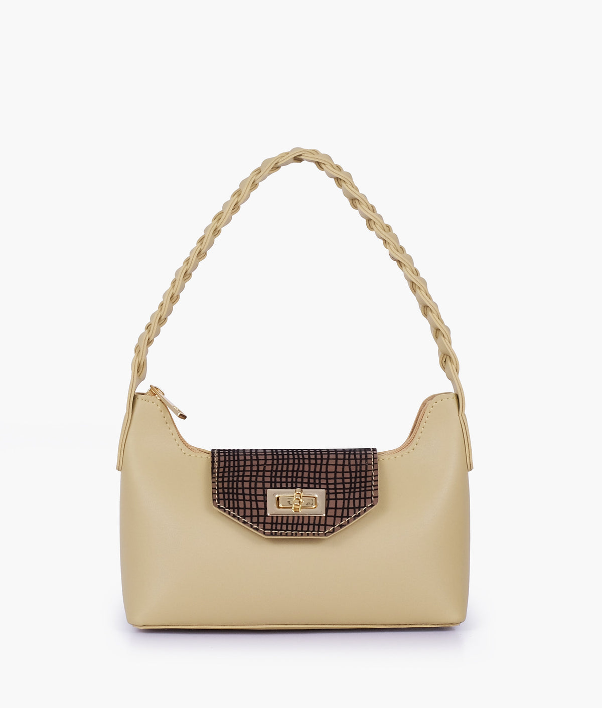 Women’s Off-White Braided Strap Purse