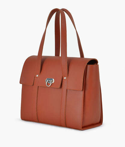 Rust carry-all satchel