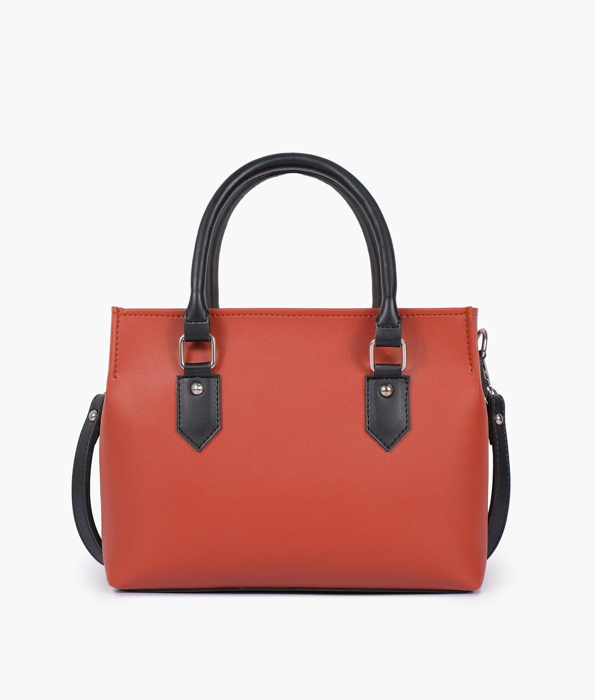 Rust small satchel bag for women